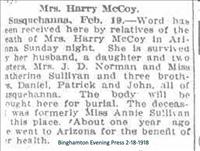 McCoy, Mrs. Harry